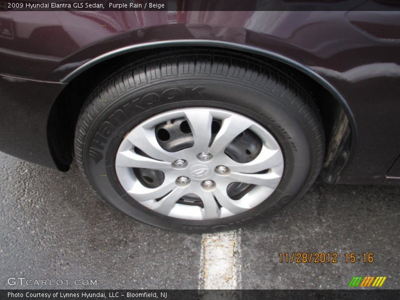 Purple Rain / Beige 2009 Hyundai Elantra GLS Sedan