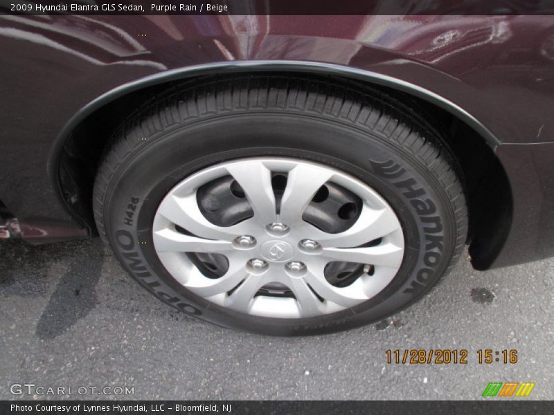 Purple Rain / Beige 2009 Hyundai Elantra GLS Sedan