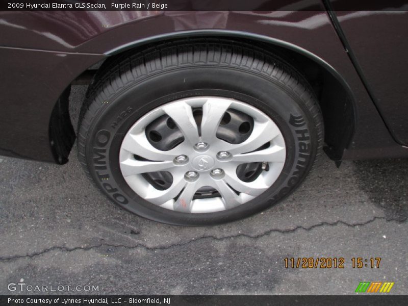 Purple Rain / Beige 2009 Hyundai Elantra GLS Sedan