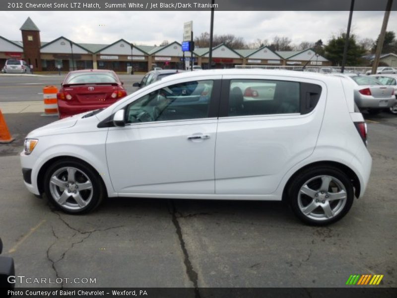 Summit White / Jet Black/Dark Titanium 2012 Chevrolet Sonic LTZ Hatch