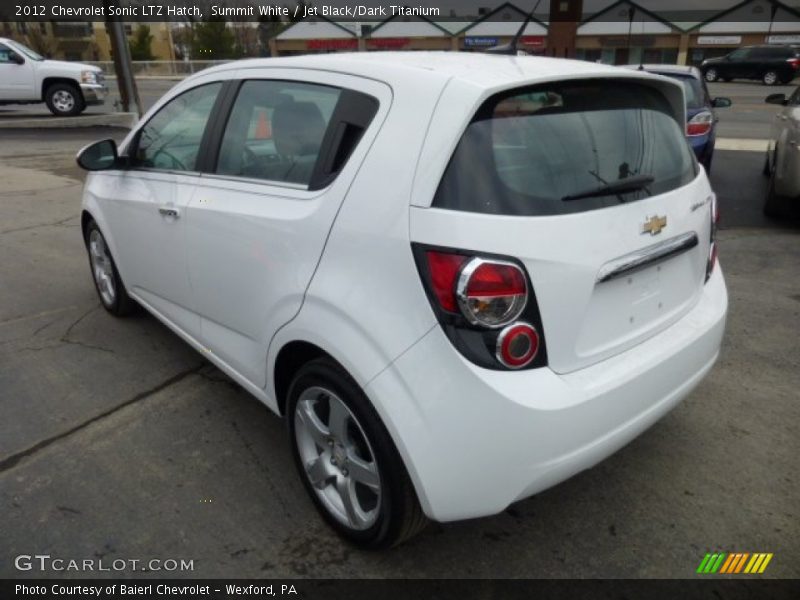 Summit White / Jet Black/Dark Titanium 2012 Chevrolet Sonic LTZ Hatch
