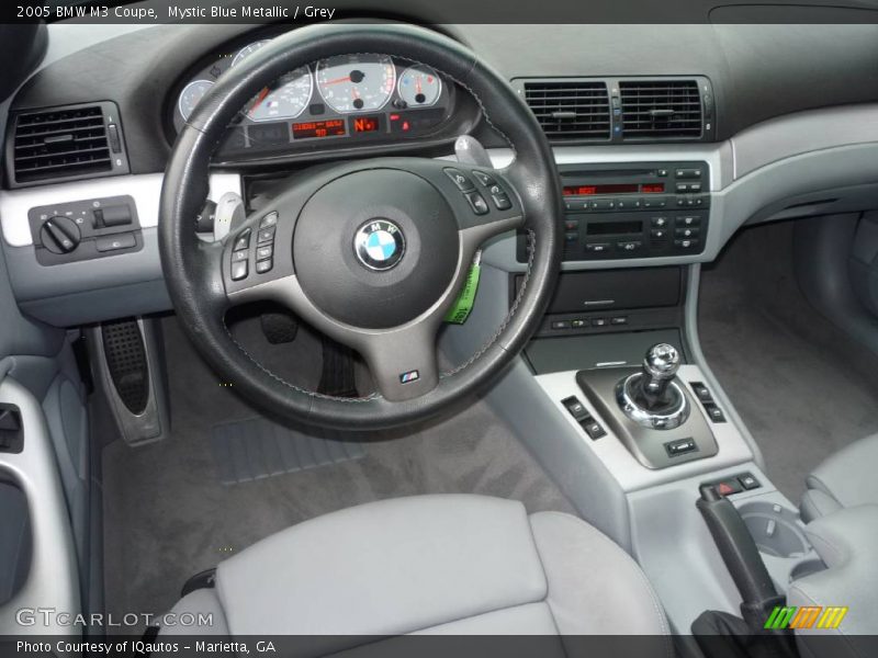 Mystic Blue Metallic / Grey 2005 BMW M3 Coupe