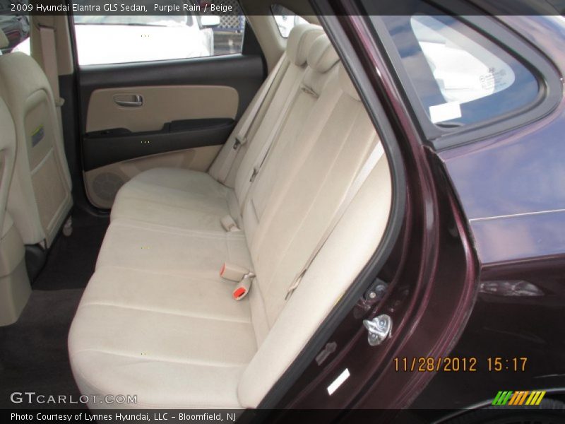 Purple Rain / Beige 2009 Hyundai Elantra GLS Sedan