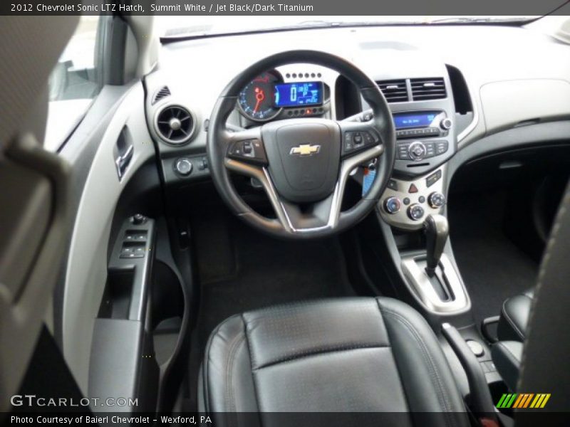 Summit White / Jet Black/Dark Titanium 2012 Chevrolet Sonic LTZ Hatch