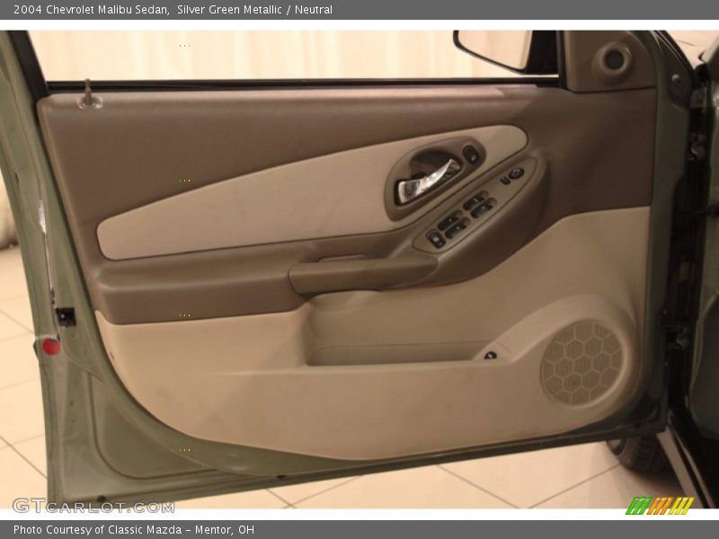 Silver Green Metallic / Neutral 2004 Chevrolet Malibu Sedan