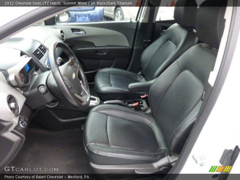Summit White / Jet Black/Dark Titanium 2012 Chevrolet Sonic LTZ Hatch