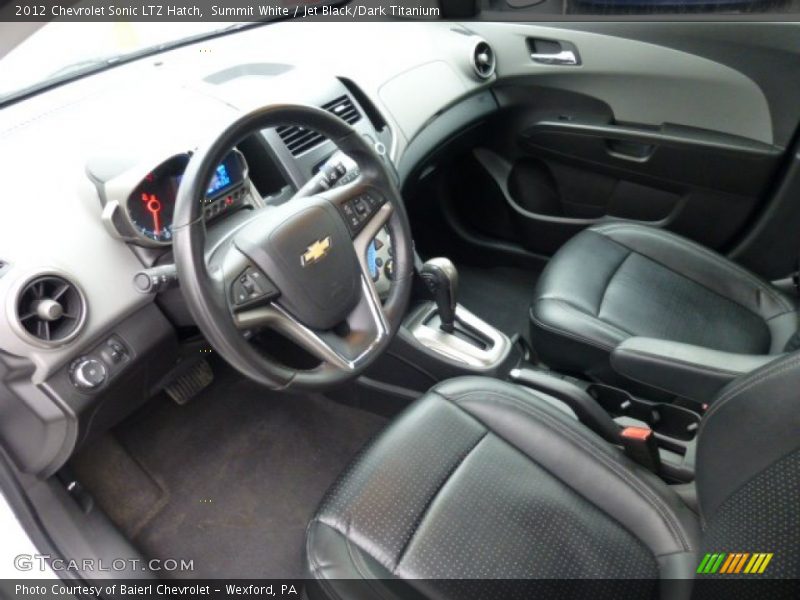 Summit White / Jet Black/Dark Titanium 2012 Chevrolet Sonic LTZ Hatch