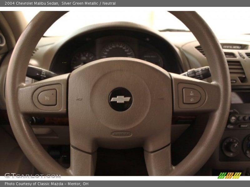 Silver Green Metallic / Neutral 2004 Chevrolet Malibu Sedan