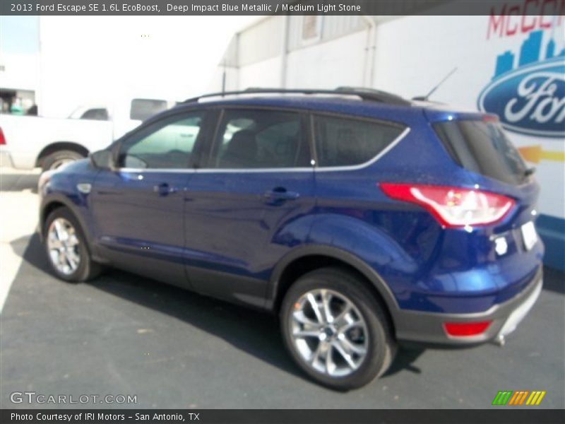 Deep Impact Blue Metallic / Medium Light Stone 2013 Ford Escape SE 1.6L EcoBoost