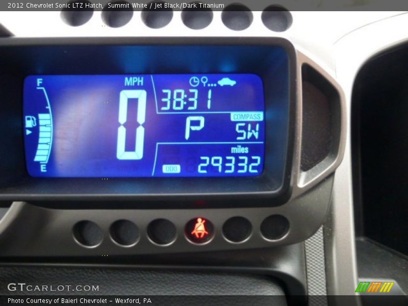 Summit White / Jet Black/Dark Titanium 2012 Chevrolet Sonic LTZ Hatch