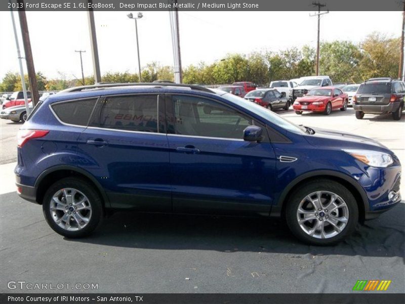 Deep Impact Blue Metallic / Medium Light Stone 2013 Ford Escape SE 1.6L EcoBoost