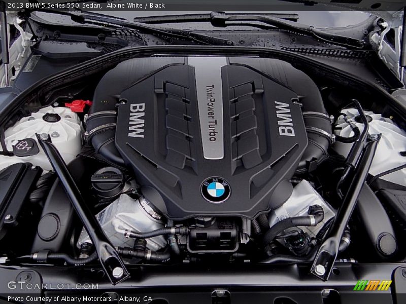 Alpine White / Black 2013 BMW 5 Series 550i Sedan