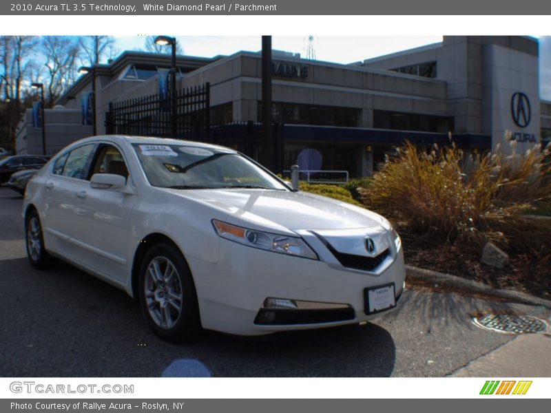 White Diamond Pearl / Parchment 2010 Acura TL 3.5 Technology