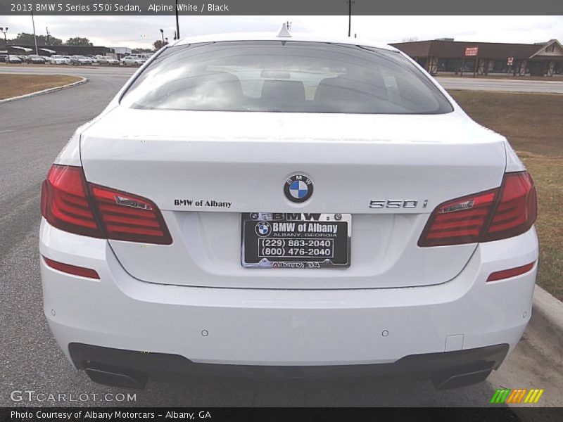 Alpine White / Black 2013 BMW 5 Series 550i Sedan