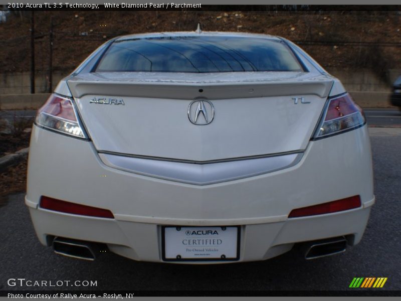 White Diamond Pearl / Parchment 2010 Acura TL 3.5 Technology