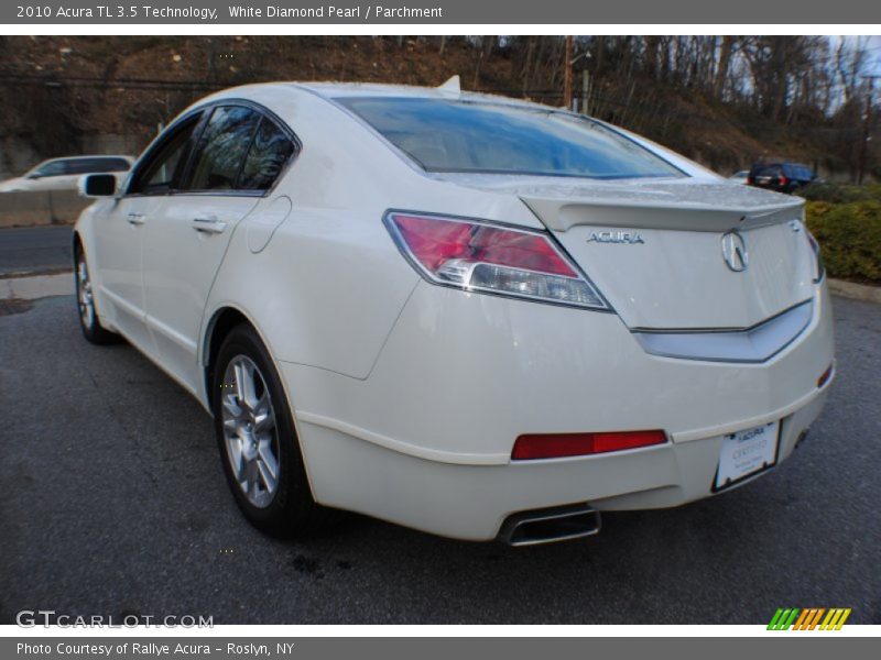White Diamond Pearl / Parchment 2010 Acura TL 3.5 Technology