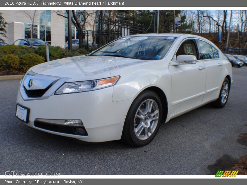 White Diamond Pearl / Parchment 2010 Acura TL 3.5 Technology