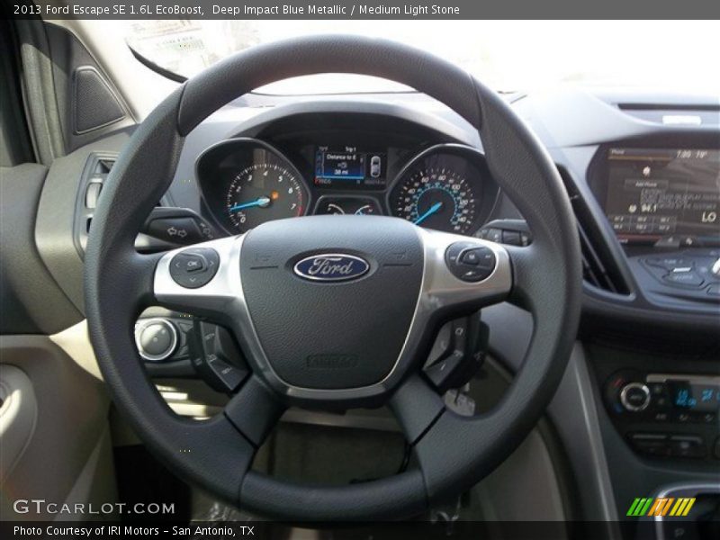 Deep Impact Blue Metallic / Medium Light Stone 2013 Ford Escape SE 1.6L EcoBoost