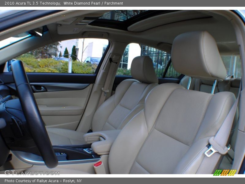 White Diamond Pearl / Parchment 2010 Acura TL 3.5 Technology