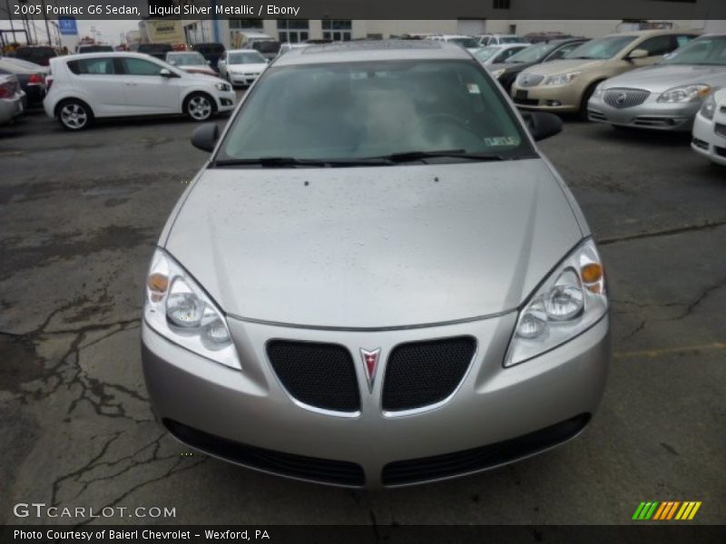 Liquid Silver Metallic / Ebony 2005 Pontiac G6 Sedan
