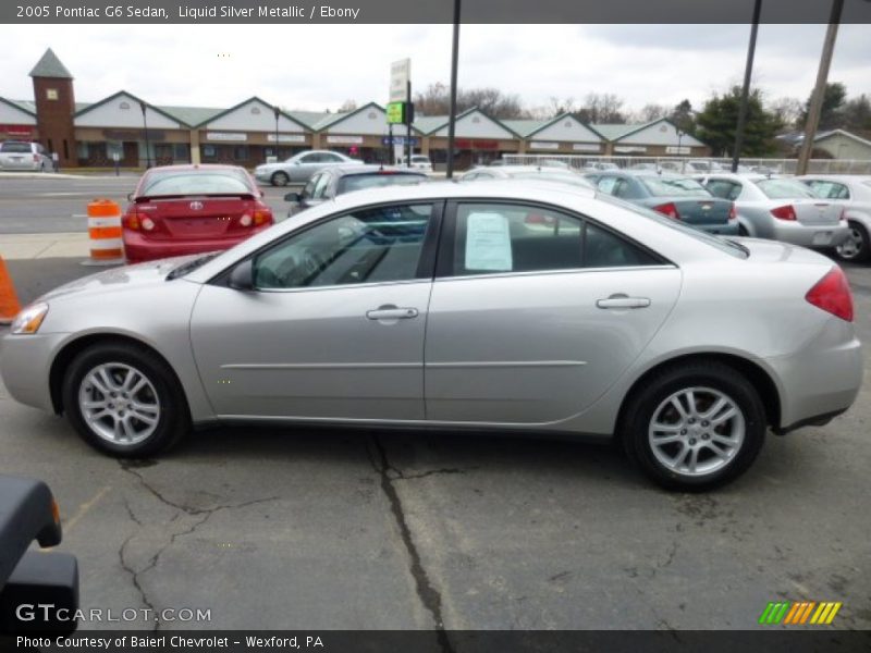 Liquid Silver Metallic / Ebony 2005 Pontiac G6 Sedan
