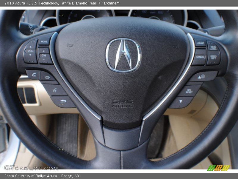 White Diamond Pearl / Parchment 2010 Acura TL 3.5 Technology