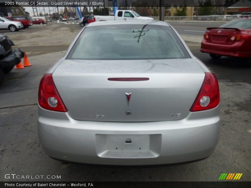 Liquid Silver Metallic / Ebony 2005 Pontiac G6 Sedan