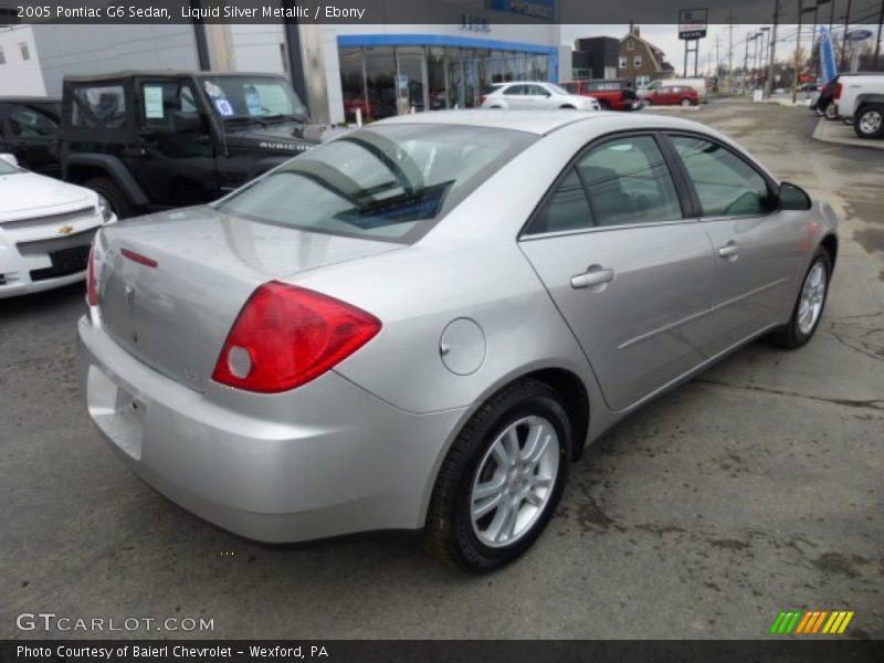 Liquid Silver Metallic / Ebony 2005 Pontiac G6 Sedan