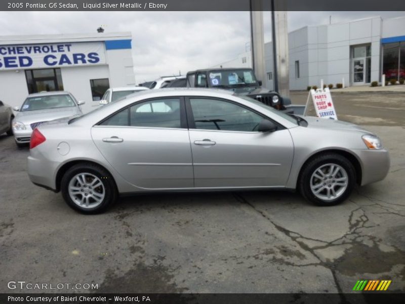 Liquid Silver Metallic / Ebony 2005 Pontiac G6 Sedan