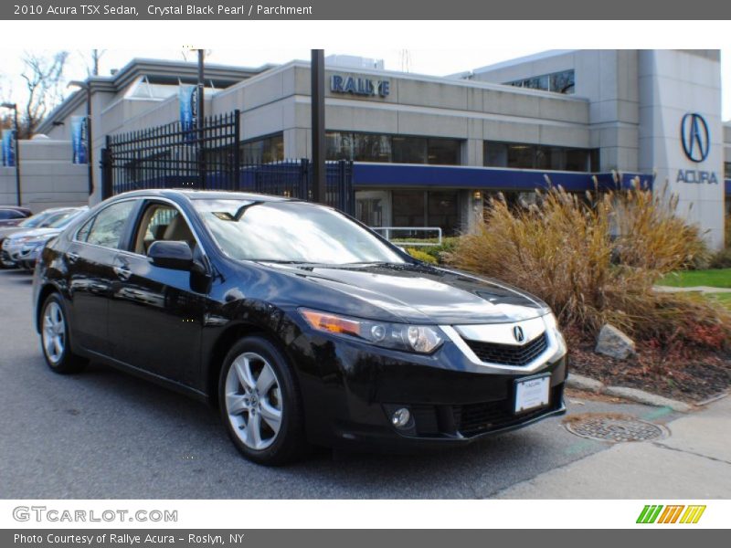 Crystal Black Pearl / Parchment 2010 Acura TSX Sedan