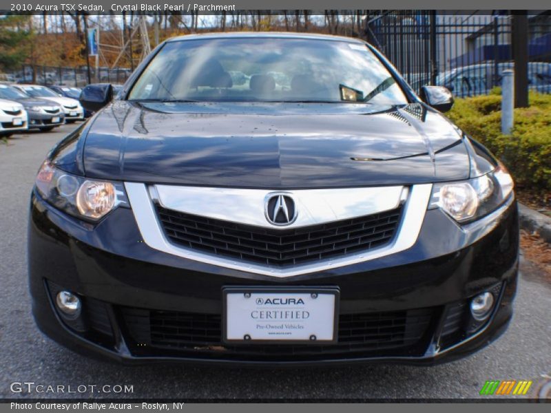 Crystal Black Pearl / Parchment 2010 Acura TSX Sedan