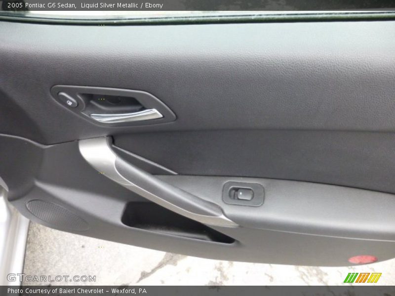 Liquid Silver Metallic / Ebony 2005 Pontiac G6 Sedan