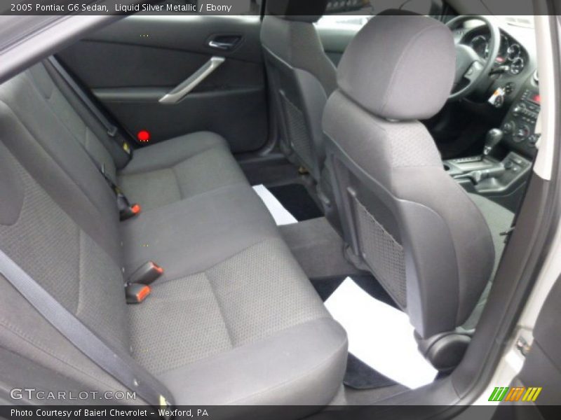 Liquid Silver Metallic / Ebony 2005 Pontiac G6 Sedan