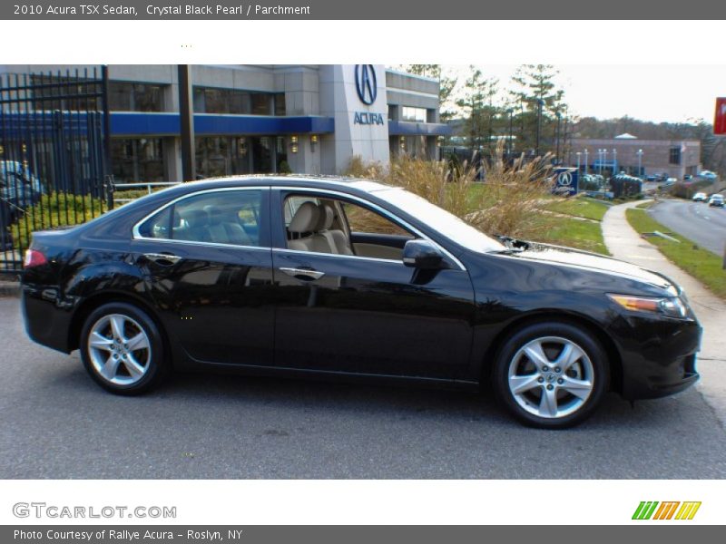Crystal Black Pearl / Parchment 2010 Acura TSX Sedan