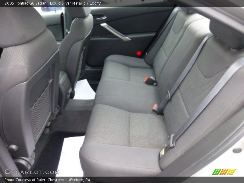 Liquid Silver Metallic / Ebony 2005 Pontiac G6 Sedan