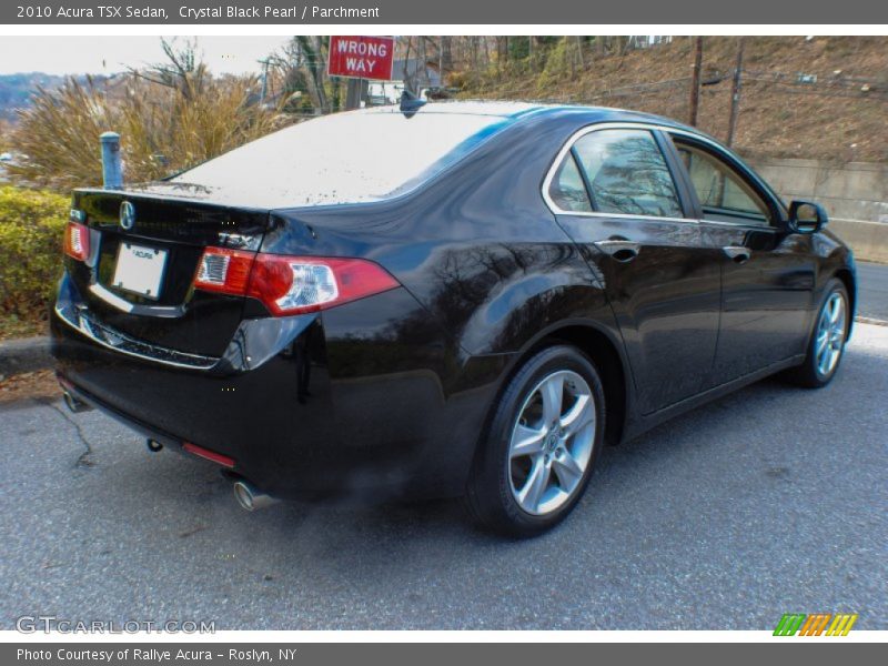 Crystal Black Pearl / Parchment 2010 Acura TSX Sedan