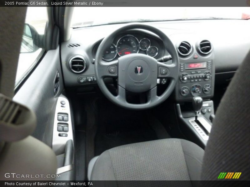 Liquid Silver Metallic / Ebony 2005 Pontiac G6 Sedan