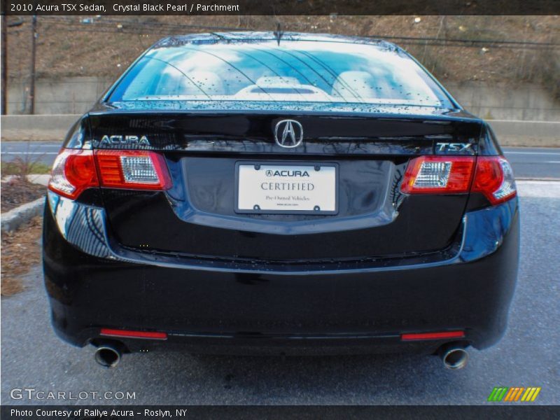Crystal Black Pearl / Parchment 2010 Acura TSX Sedan