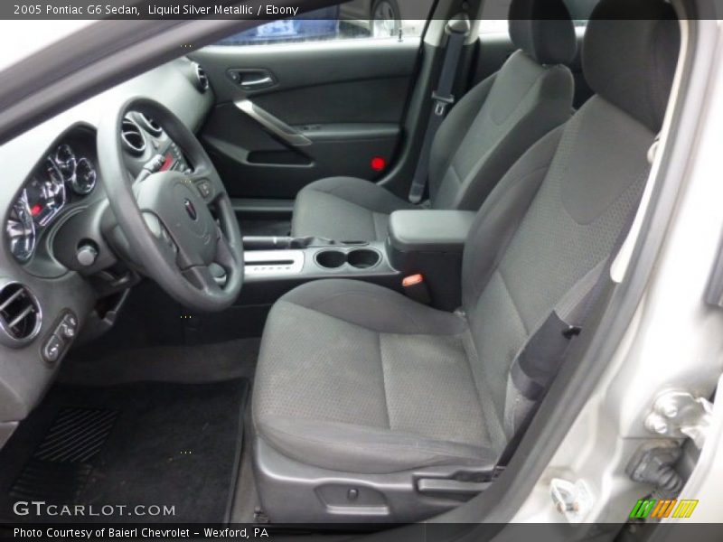 Liquid Silver Metallic / Ebony 2005 Pontiac G6 Sedan