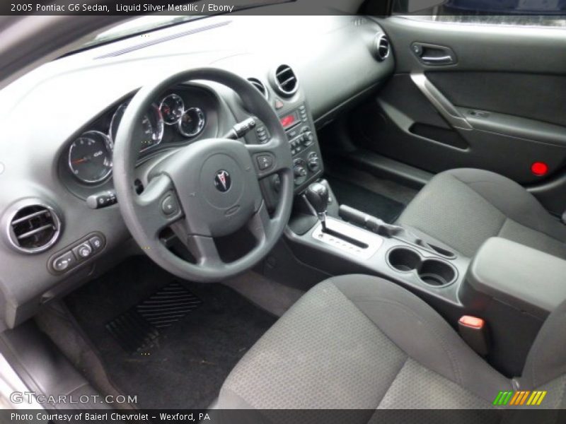 Liquid Silver Metallic / Ebony 2005 Pontiac G6 Sedan