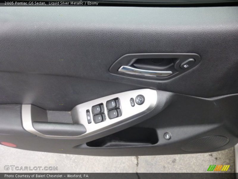 Liquid Silver Metallic / Ebony 2005 Pontiac G6 Sedan