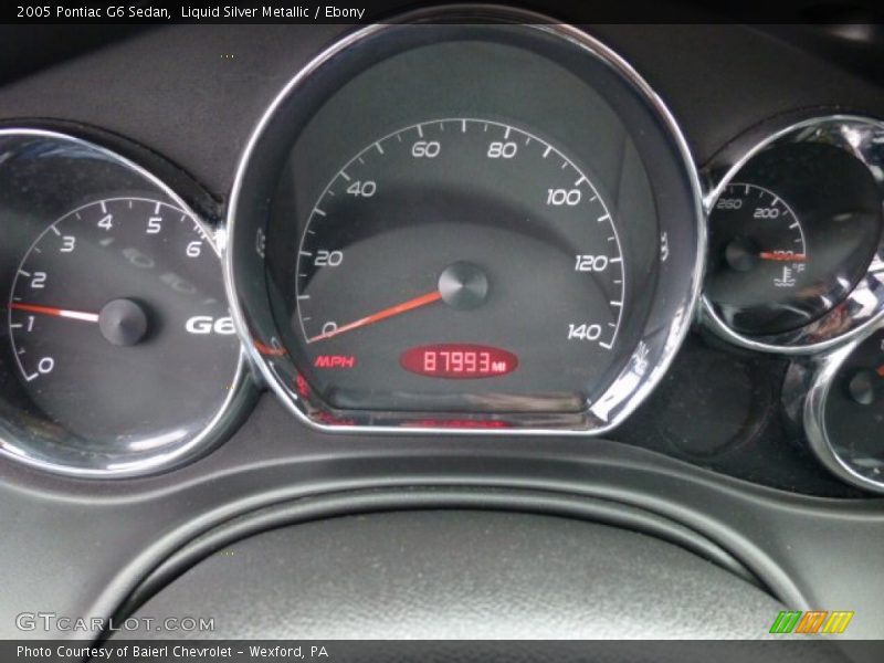 Liquid Silver Metallic / Ebony 2005 Pontiac G6 Sedan