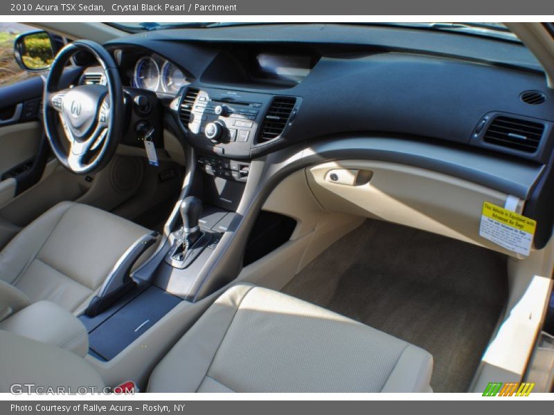 Crystal Black Pearl / Parchment 2010 Acura TSX Sedan