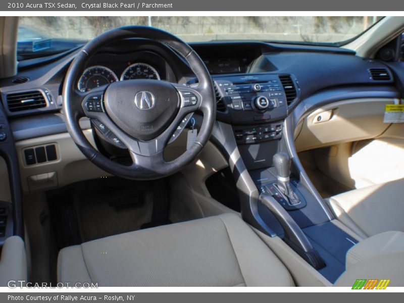 Crystal Black Pearl / Parchment 2010 Acura TSX Sedan