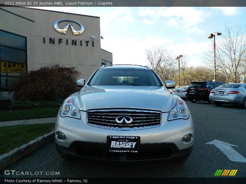 Liquid Platinum / Graphite 2011 Infiniti EX 35 Journey AWD