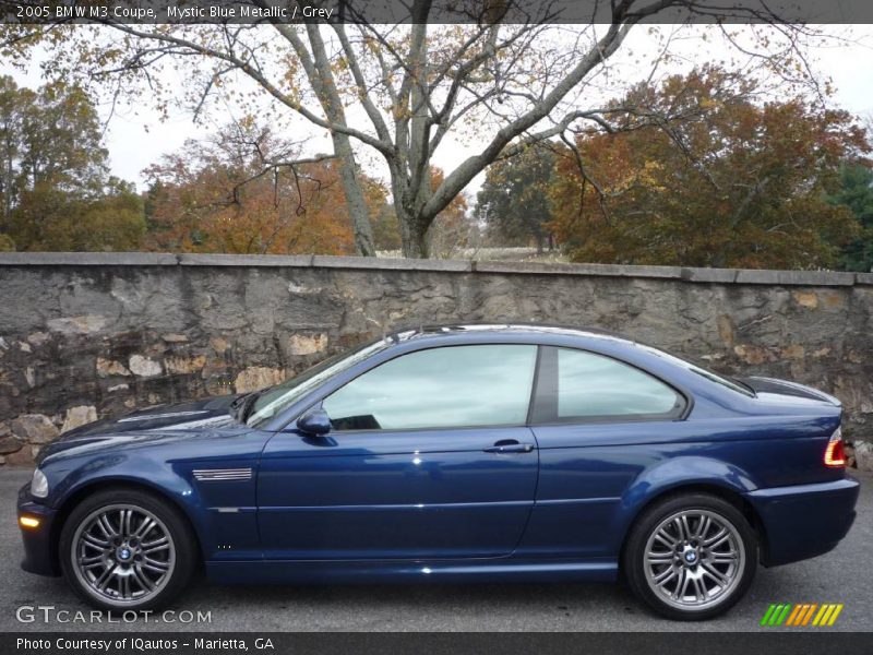 Mystic Blue Metallic / Grey 2005 BMW M3 Coupe