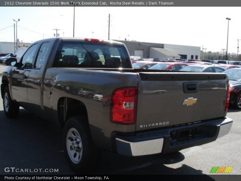 Mocha Steel Metallic / Dark Titanium 2012 Chevrolet Silverado 1500 Work Truck Extended Cab