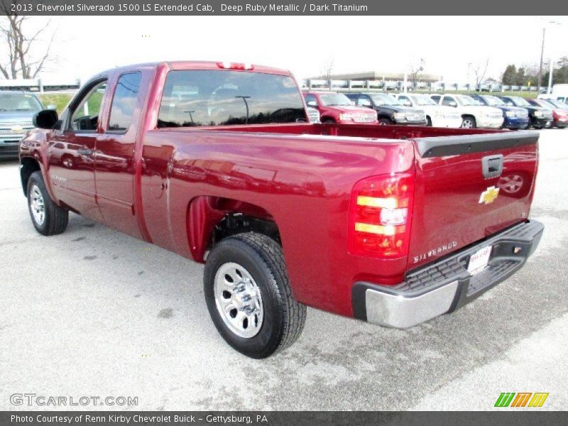 Deep Ruby Metallic / Dark Titanium 2013 Chevrolet Silverado 1500 LS Extended Cab
