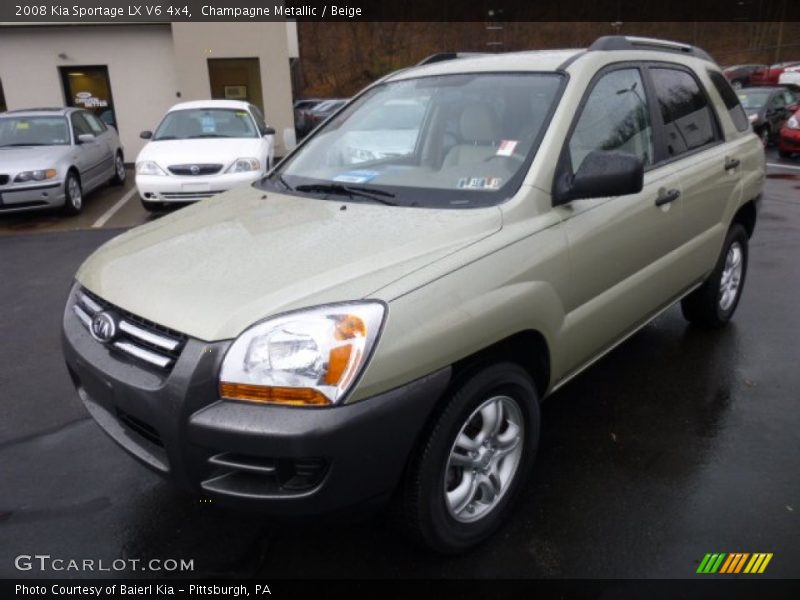 Champagne Metallic / Beige 2008 Kia Sportage LX V6 4x4