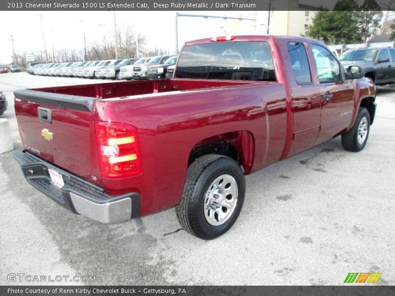 Deep Ruby Metallic / Dark Titanium 2013 Chevrolet Silverado 1500 LS Extended Cab